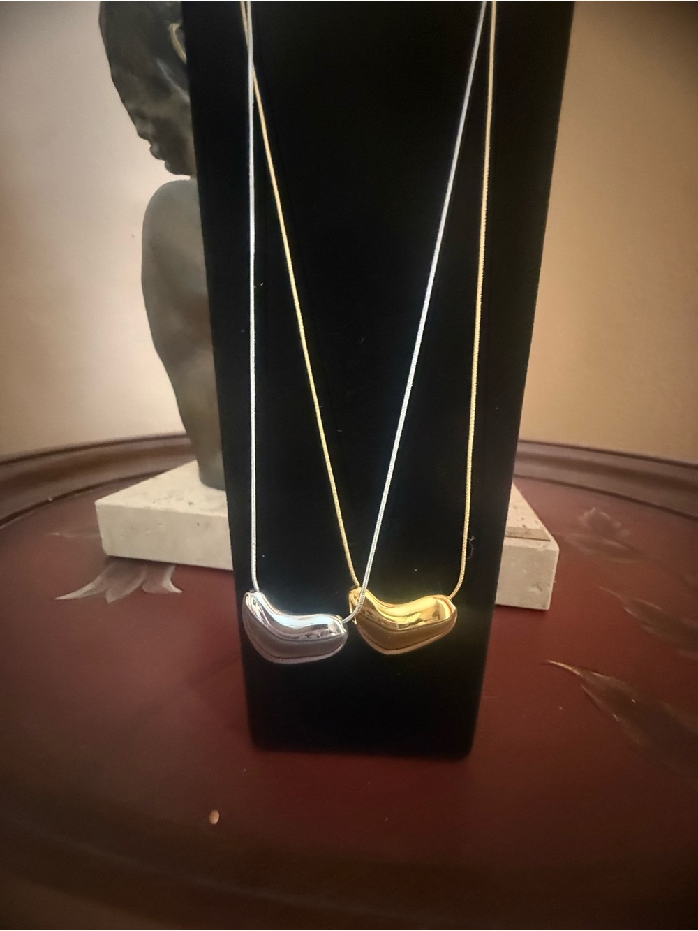 Classic Gold and Silver Heart Pendant Necklaces for Women